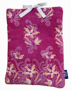 Designer quilted kantha iPad cover - Holly