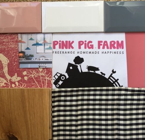 Pink Pig Farm shop mood board